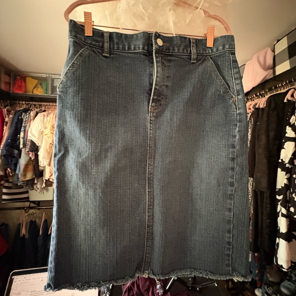 GAP Classic Blue Denim Pencil Skirt